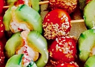 Brochette de crudités pour apéritif dinatoire