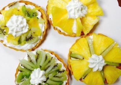 Tartelette de fruits exotiques frais maison