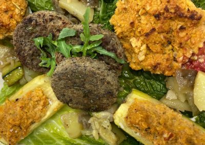 Palets de lentilles légumes farcis