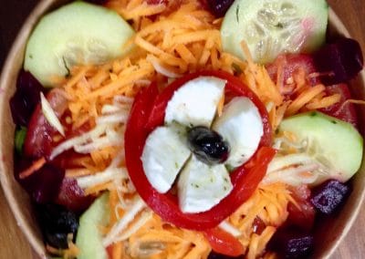 Assiette composée crudités